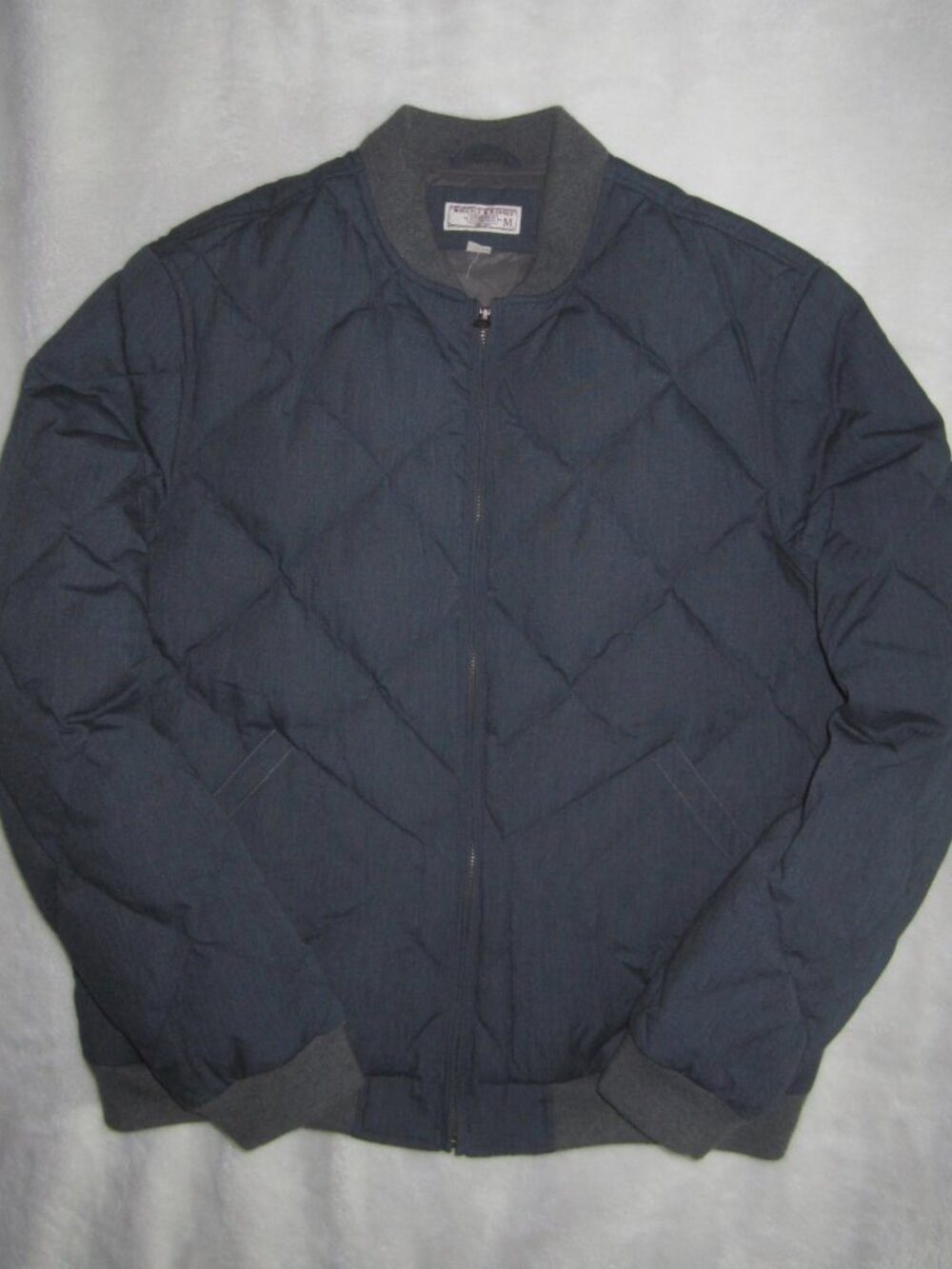 WALLACE & BARNES Quilted Down Puffer Bomber Jacket Style B0646 Men's Medium